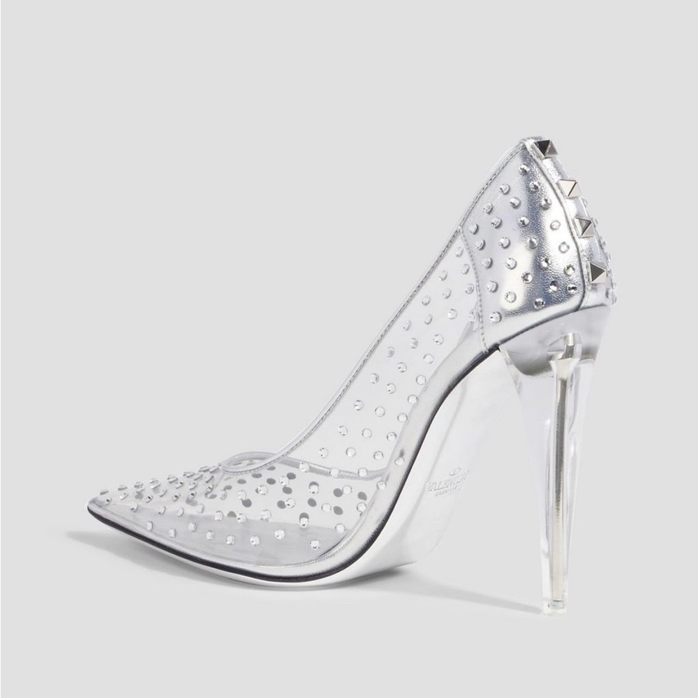 VALENTINO GARAVANI
Rockstud Embellished Stiletto PVC Pumps Size 40 - Picture 3 of 10